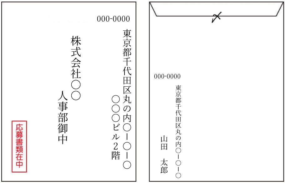 新卒　履歴書　書き方　封筒