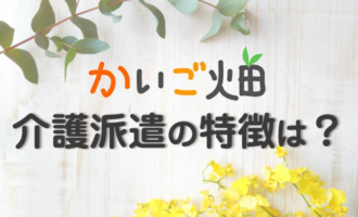 かいご畑の派遣の特徴は？かいご畑の派遣が無資格・未経験も働きやすい理由